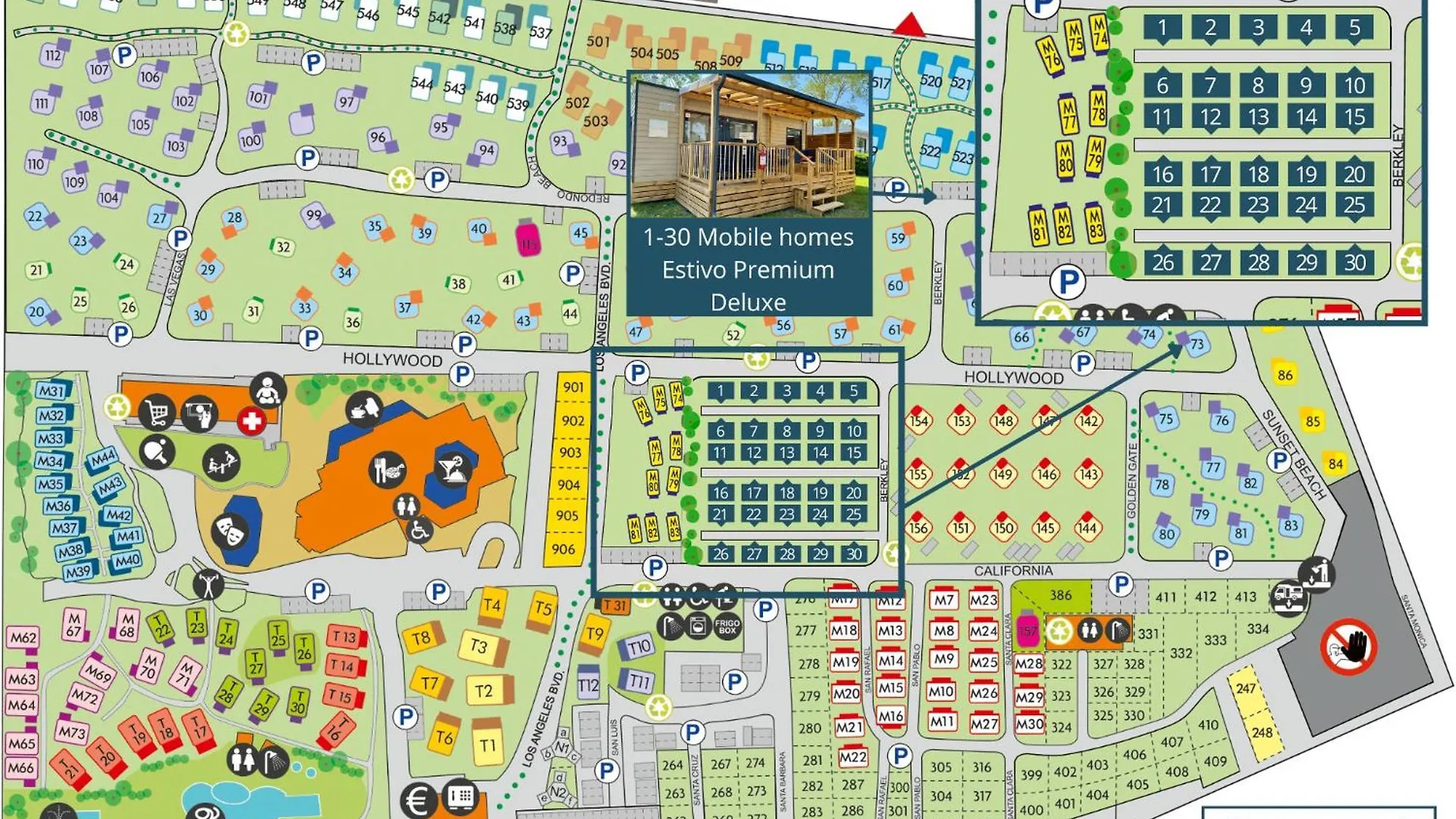 Campsite Estivo Premium Deluxe Mobile Homes On Camping Malibu Beach Lido di Jesolo Italy