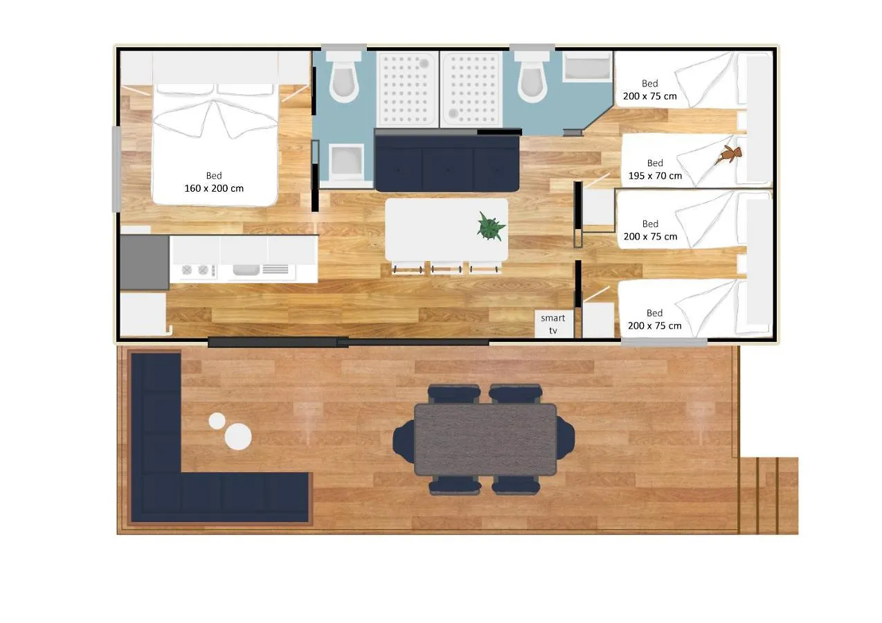 Estivo Premium Deluxe Mobile Homes On Camping Malibu Beach Lido di Jesolo